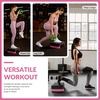 image:imageFitvids 18 Aerobic Step Platform Workout Stepper with Adjustable 2 Stackable Risers 3 55 for Home Gym Small Space Exercise Step Multiple OptionPinkBlack