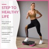 image:imageFitvids 18 Aerobic Step Platform Workout Stepper with Adjustable 2 Stackable Risers 3 55 for Home Gym Small Space Exercise Step Multiple OptionPinkBlack