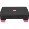 image:imageFitvids 18 Aerobic Step Platform Workout Stepper with Adjustable 2 Stackable Risers 3 55 for Home Gym Small Space Exercise Step Multiple OptionPinkBlack